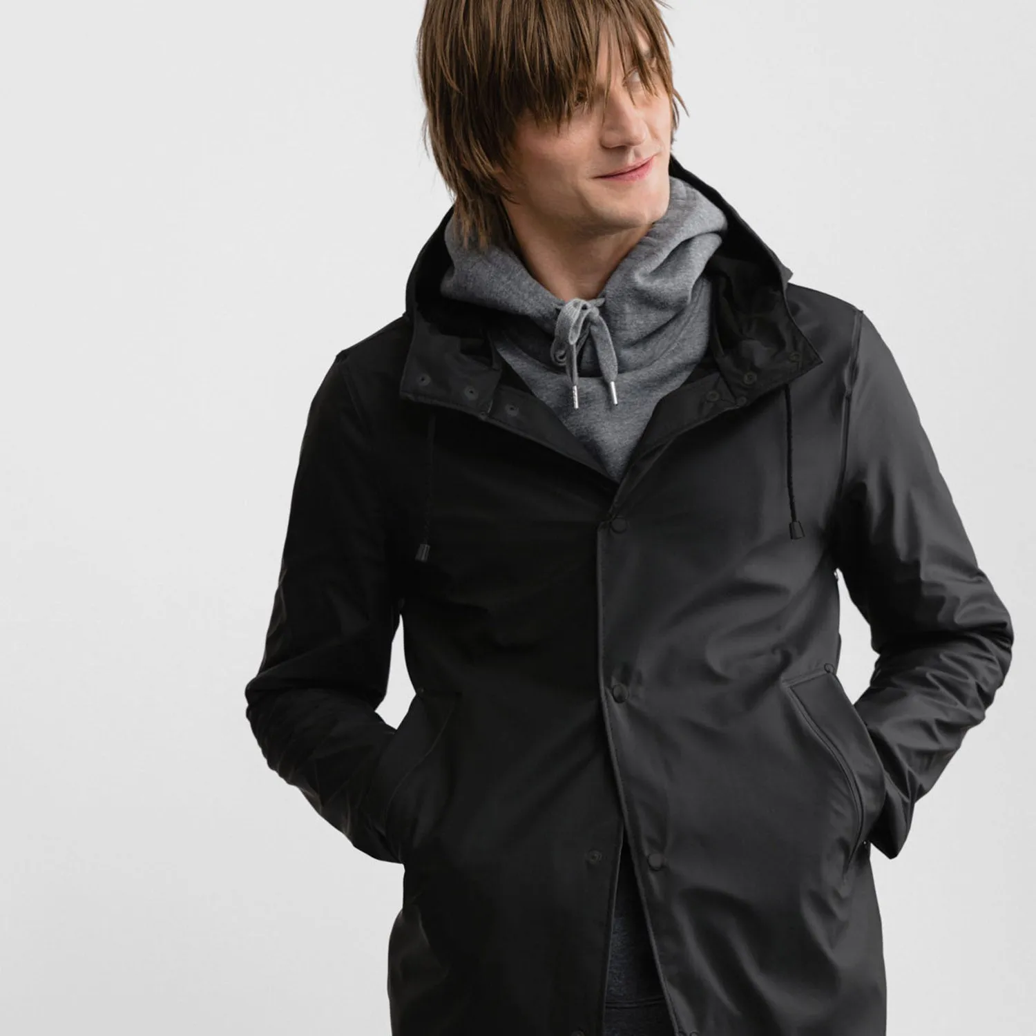 Adults Lightweight Stockholm Raincoat - Black