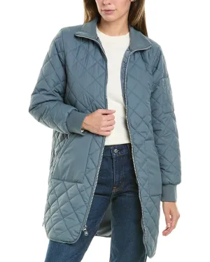 Andrew Marc Quilted Longline Jacket
