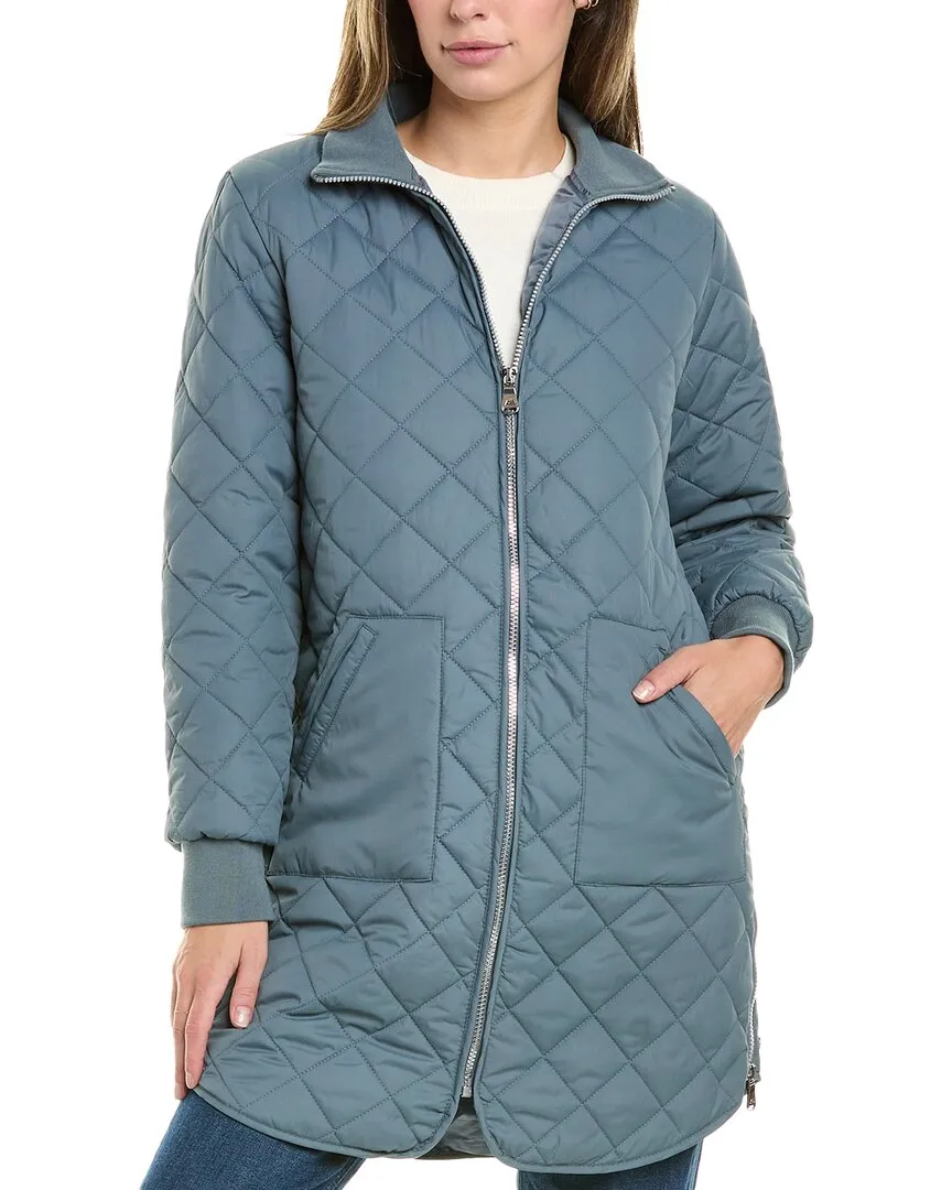 Andrew Marc Quilted Longline Jacket