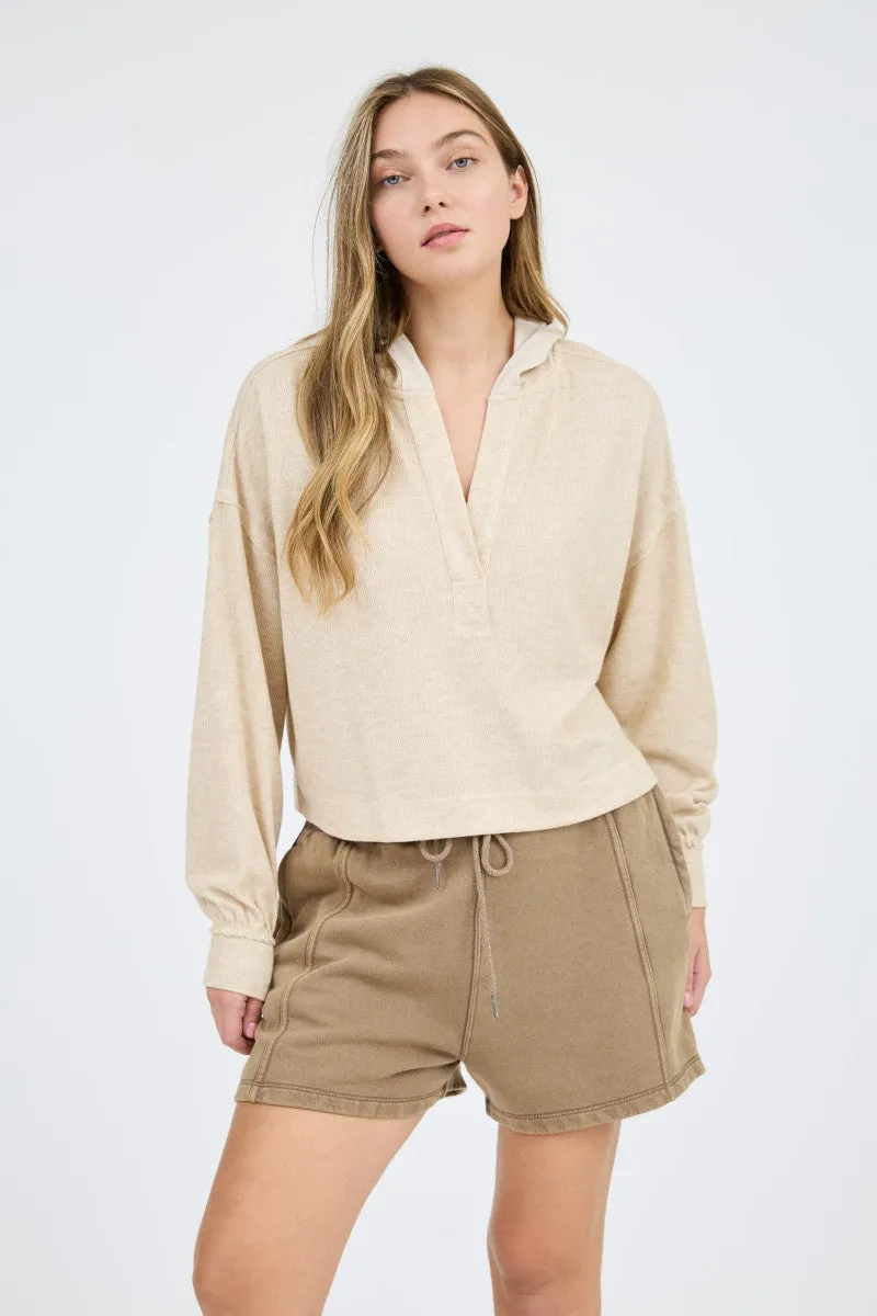 Claudia Hooded Top