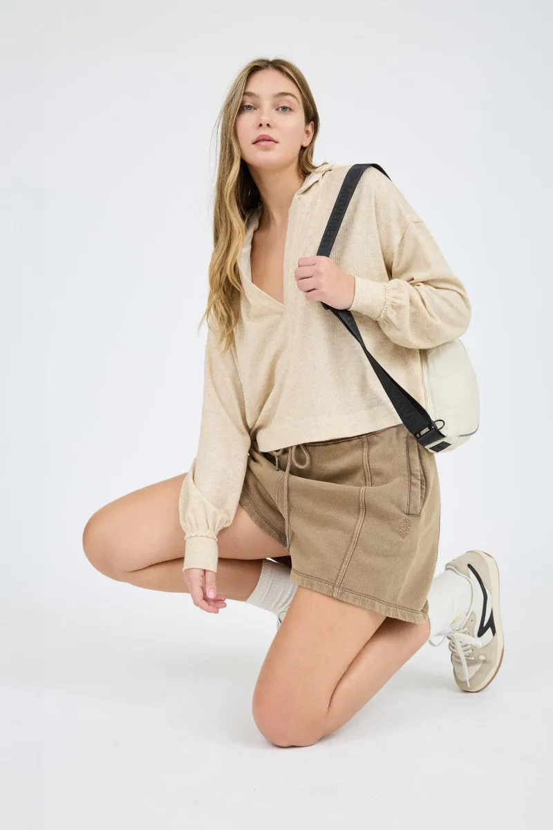 Claudia Hooded Top