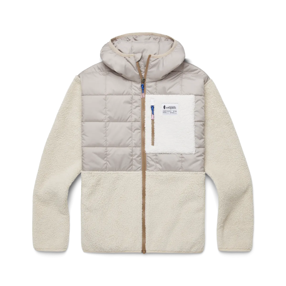 Cotopaxi Women&#x27;s Trico Hybrid Hooded Jacket Oatmeal/Cream | Buy Cotopaxi Women&#x27;s Trico Hybrid Hooded Jacket Oatmeal/Cream here | Outnorth