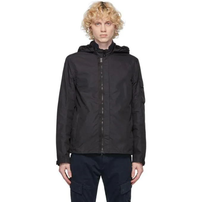 C.P. Company Black Micro-M Goggle Overshirt Jacket