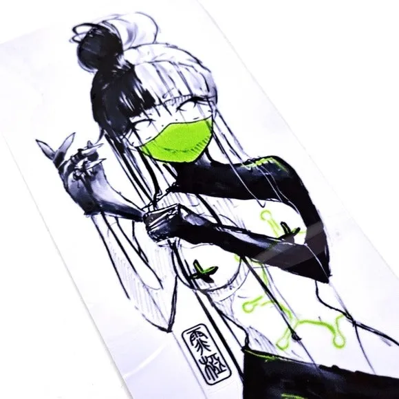 Demon Nurse Anime Decal | Let Me Get My Gloves On First Waterproof Sticker