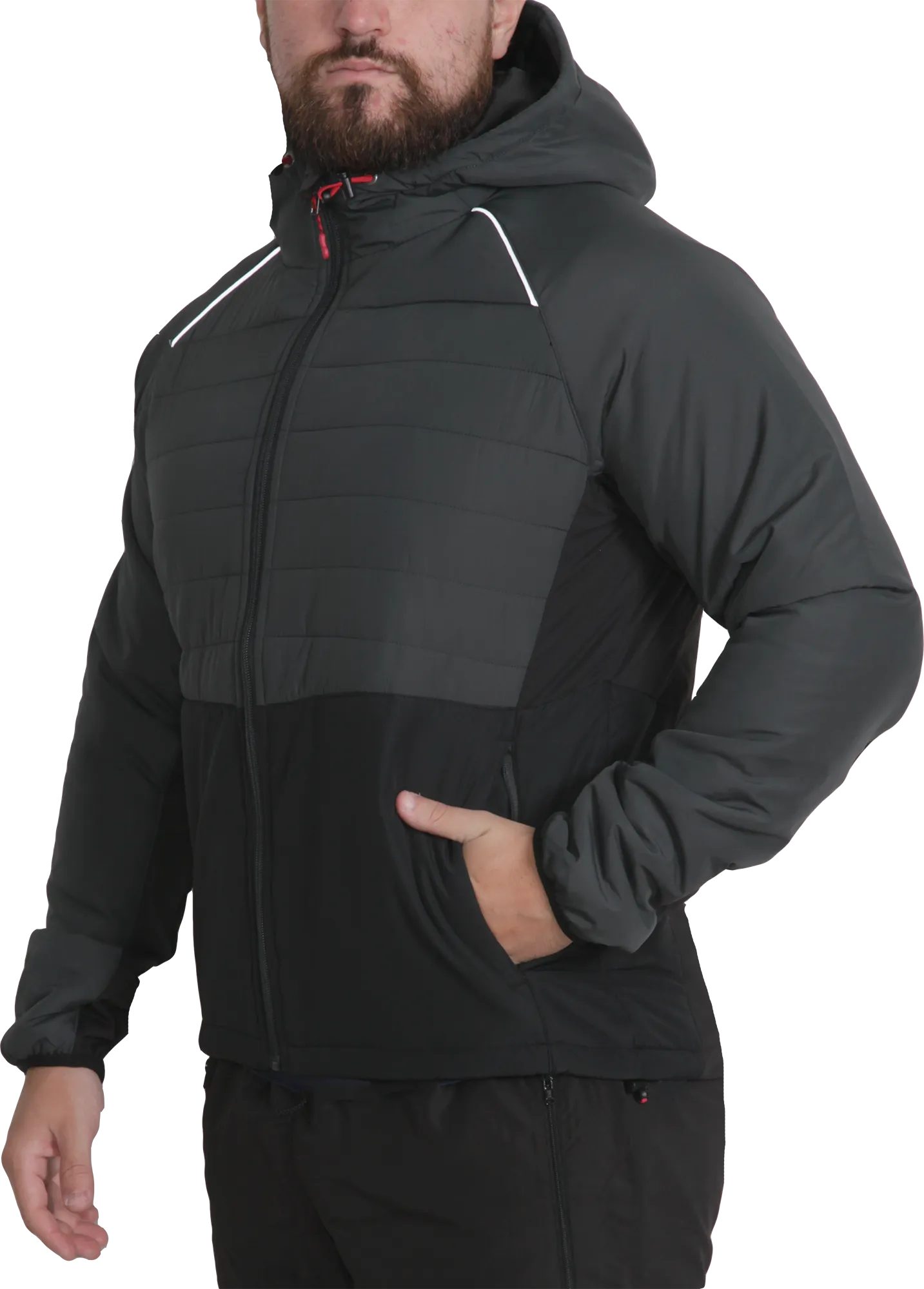 Dobsom Men&#x27;s R90 Hybrid Jacket Graphite | Buy Dobsom Men&#x27;s R90 Hybrid Jacket Graphite here | Outnorth