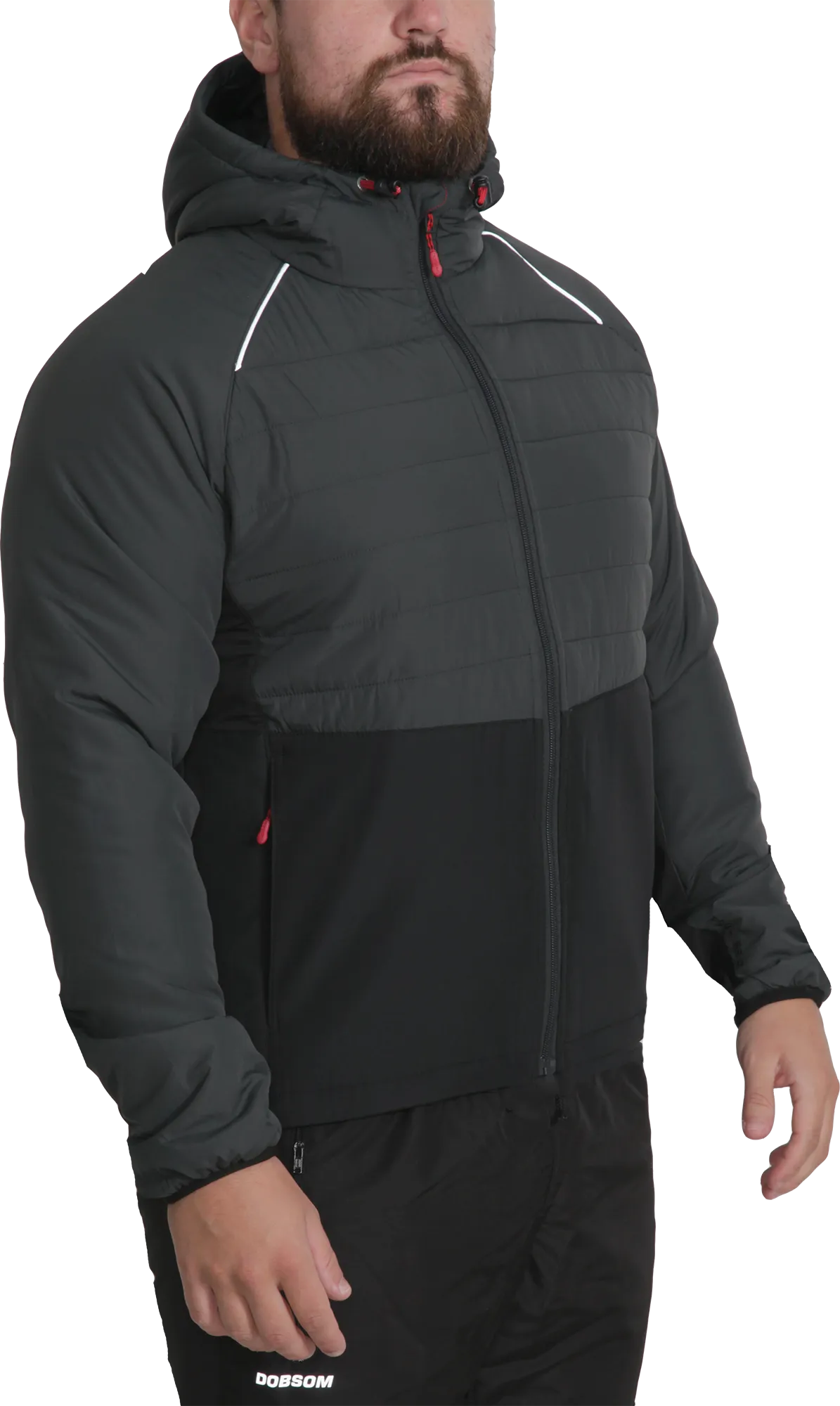 Dobsom Men&#x27;s R90 Hybrid Jacket Graphite | Buy Dobsom Men&#x27;s R90 Hybrid Jacket Graphite here | Outnorth