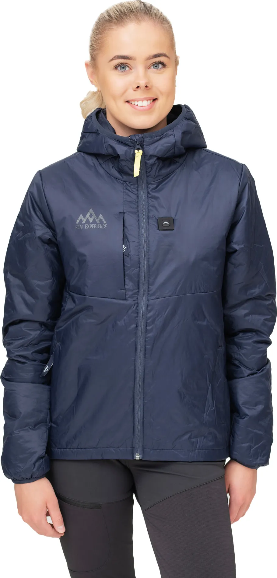 Heat Experience Women&#x27;s HeatX Heated Hybrid Jacket Navy Blue | Buy Heat Experience Women&#x27;s HeatX Heated Hybrid Jacket Navy Blue here | Outnorth