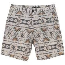 HOOEY YOUTH THE HYBRID  GREY/BROWN W/AZTEC SHORTS