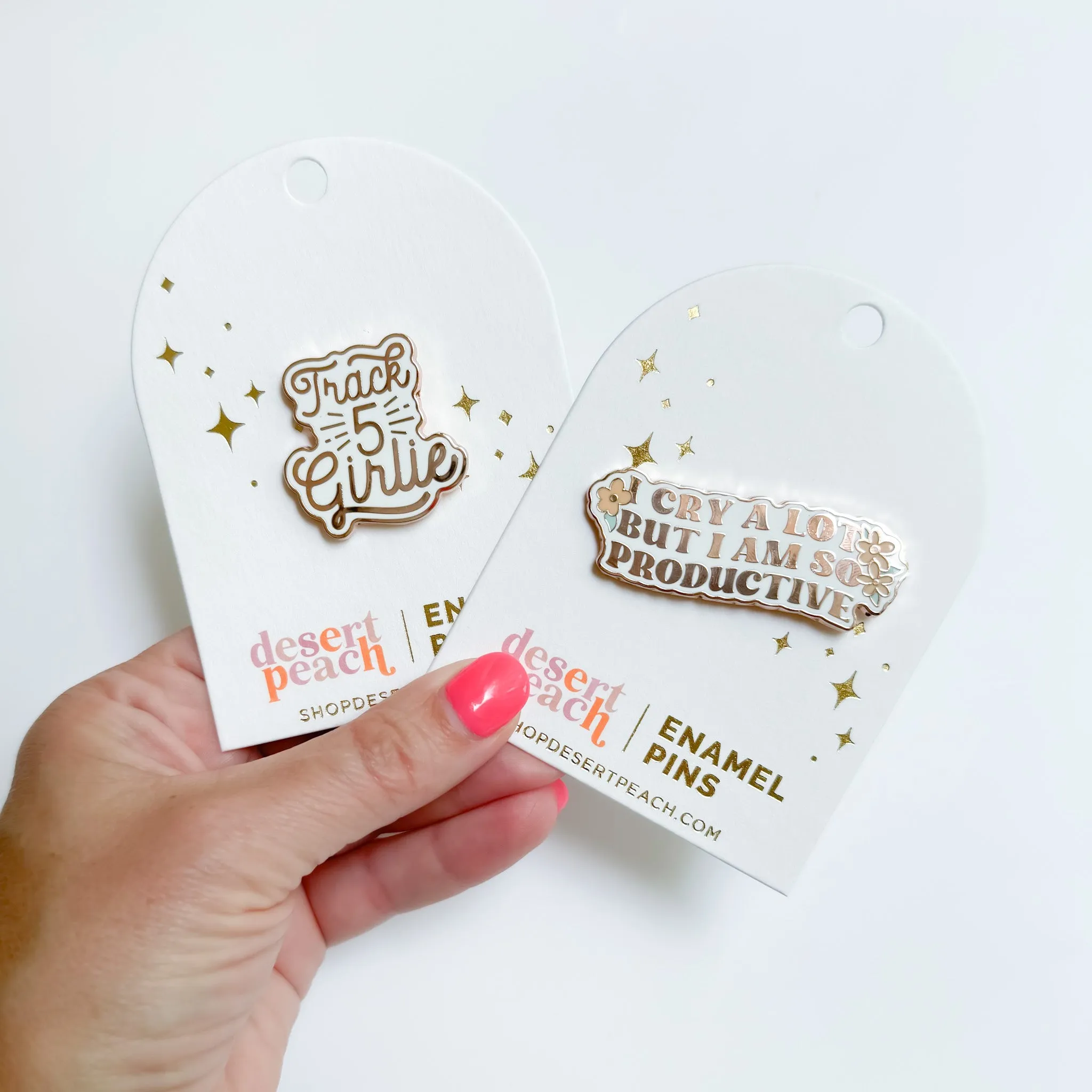 I Cry A Lot But I Am So Productive Enamel Pin