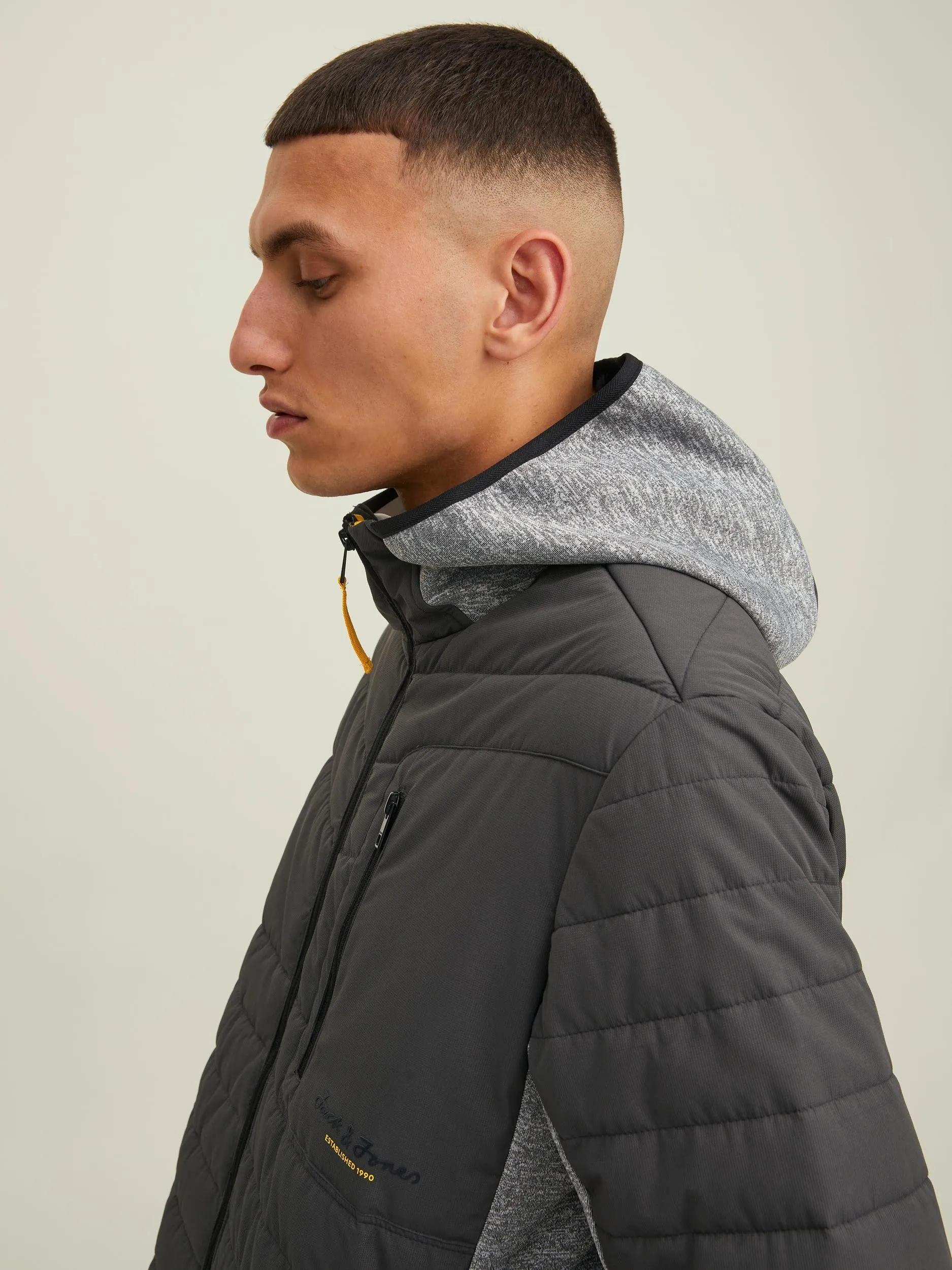 Jack & Jones JCOBERG Hybrid Jacket -ASPHALT