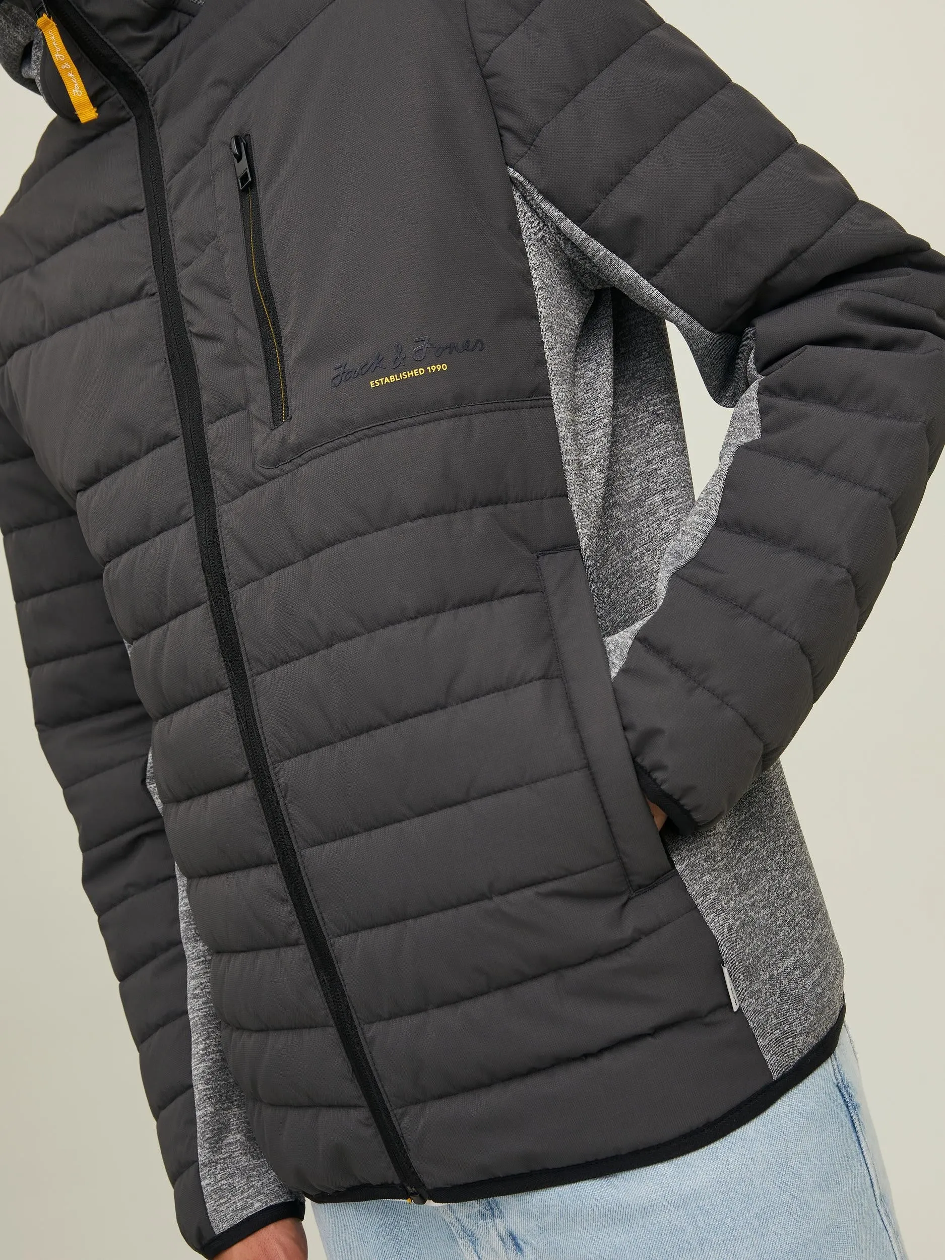 Jack & Jones JCOBERG Hybrid Jacket -ASPHALT