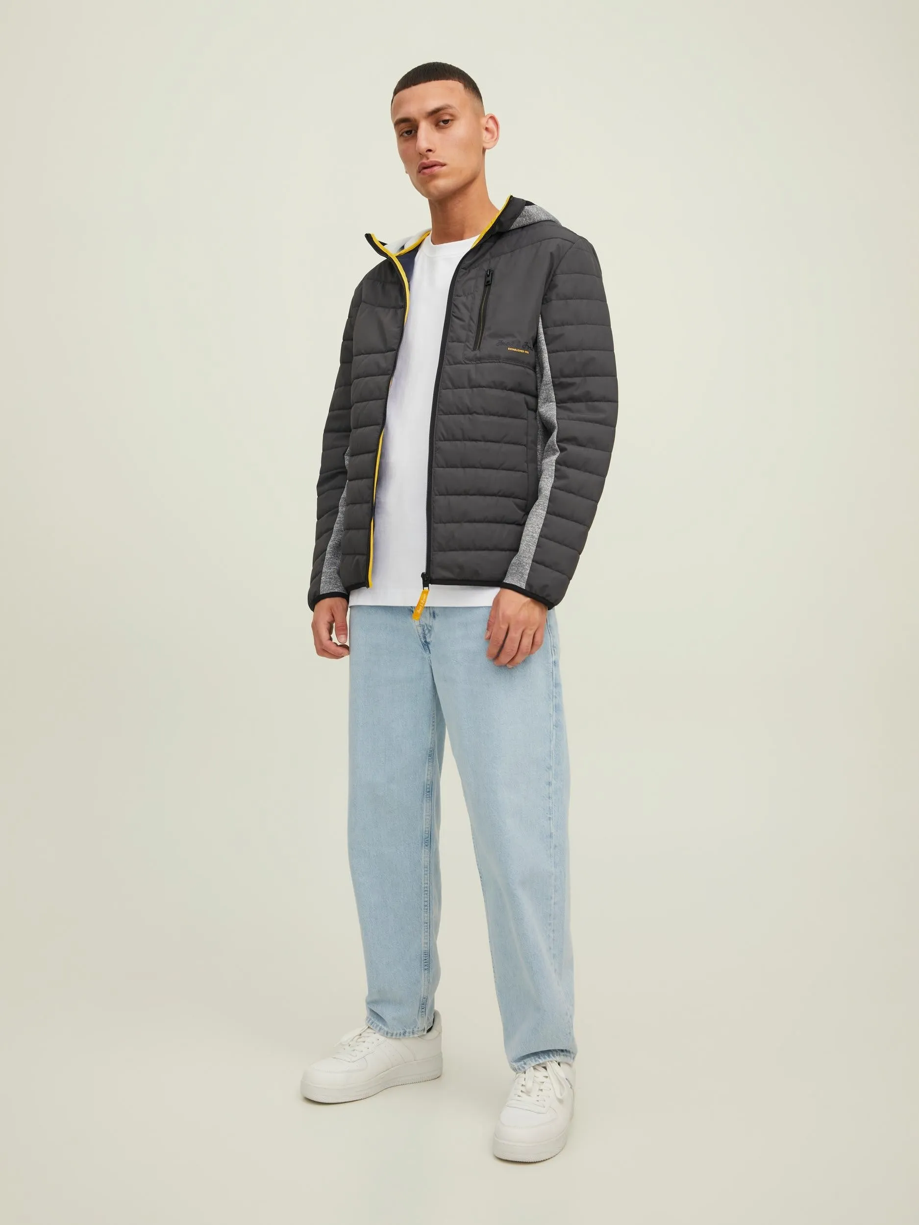 Jack & Jones JCOBERG Hybrid Jacket -ASPHALT