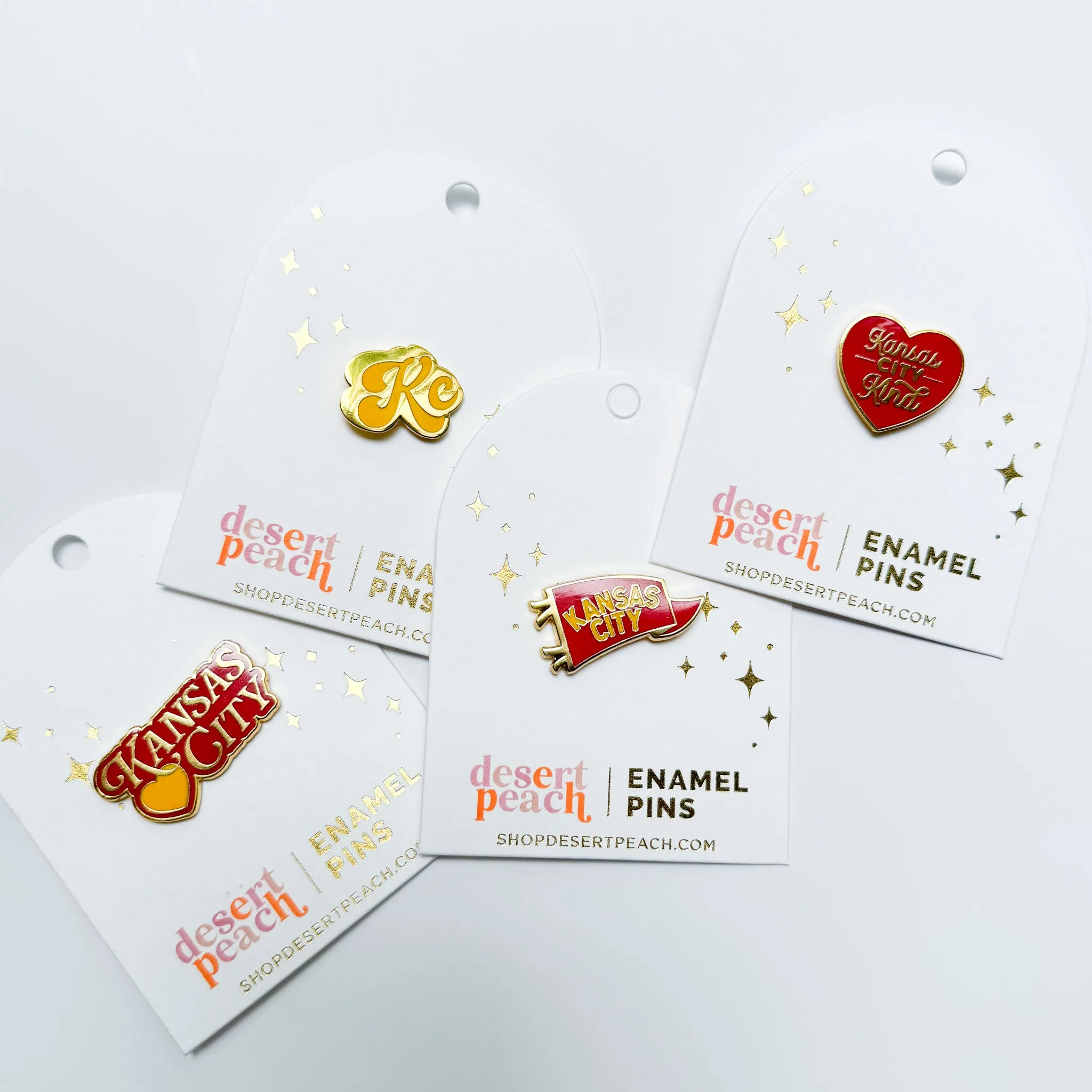 Kansas City Pins - Red & Yellow