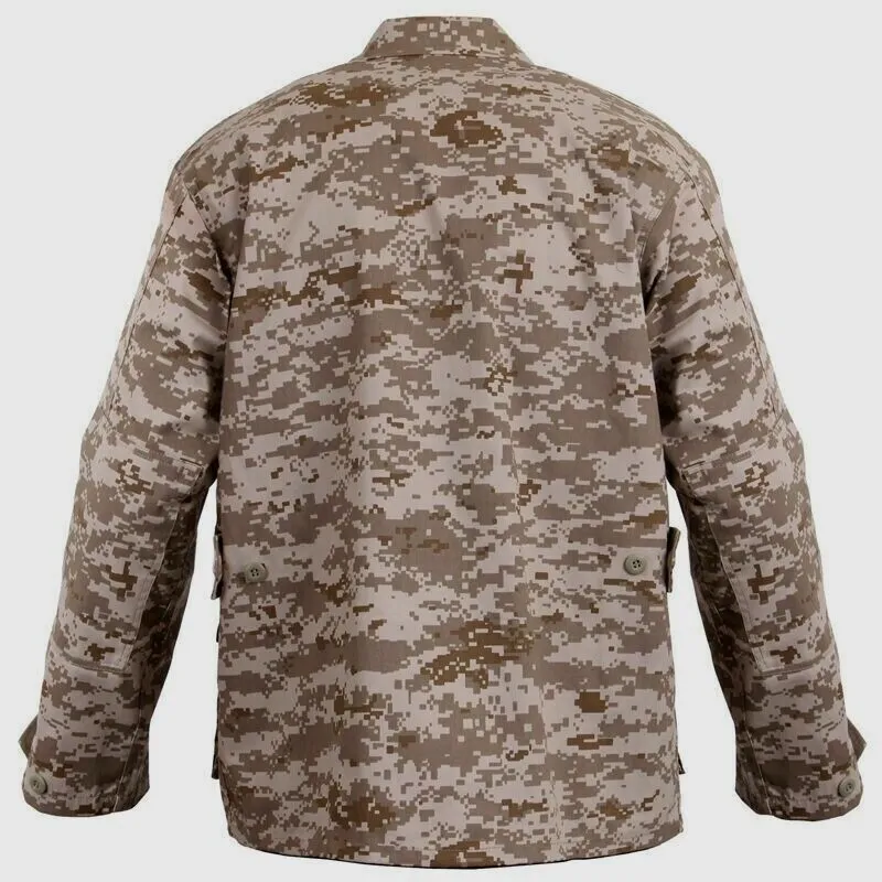 MILITARY STYLE DIGITAL DESERT BDU CAMOUFLAGE FATIGUE SHIRT /JACKET