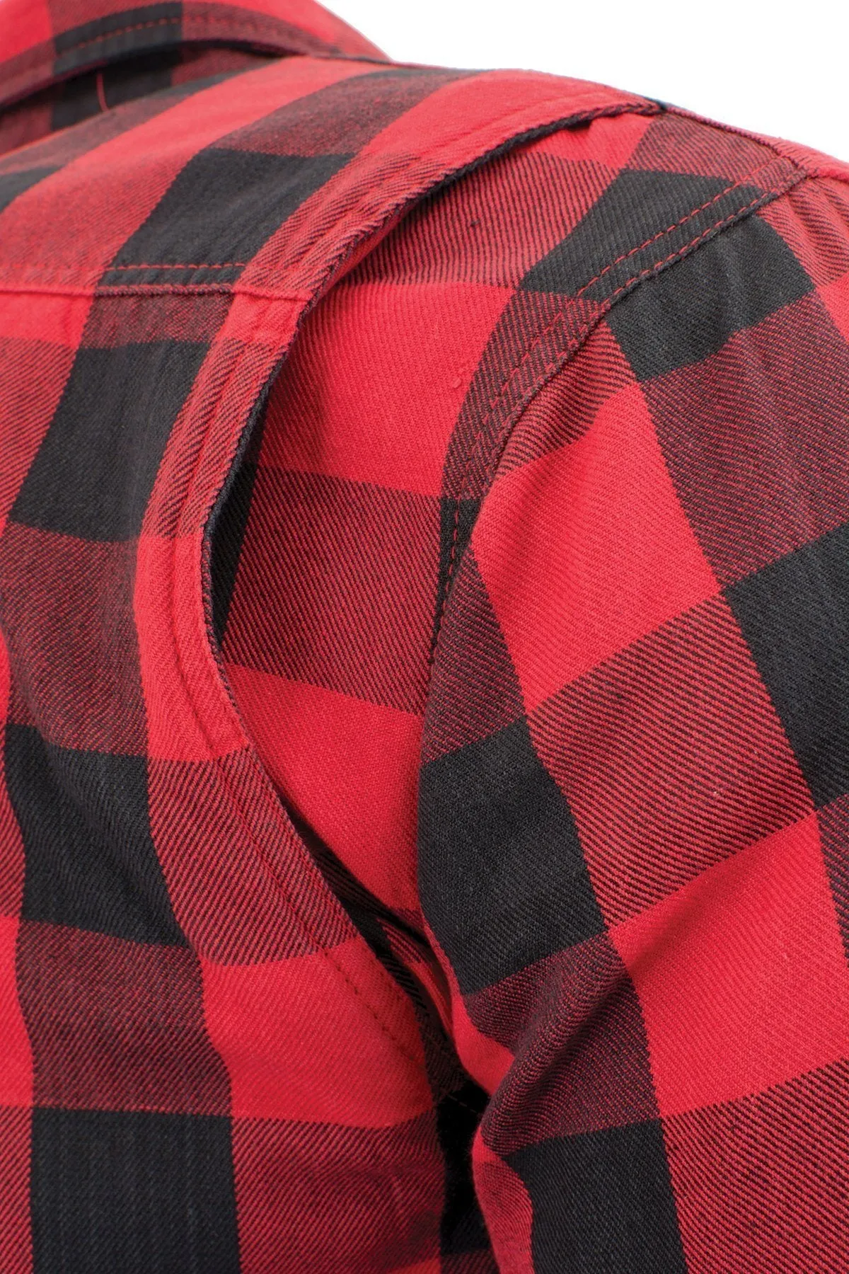 Milwaukee Performance MPM1631 Men's Armored Checkered Flannel Biker
