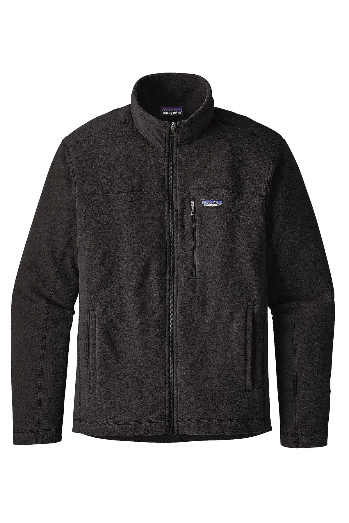 Patagonia Mens Micro D Custom Fleece Jackets, Black