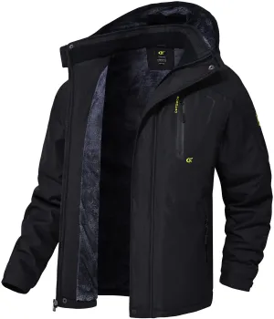 QPNGRP Mens Waterproof Ski Snowboard Jacket Winter Windproof Snow Coat