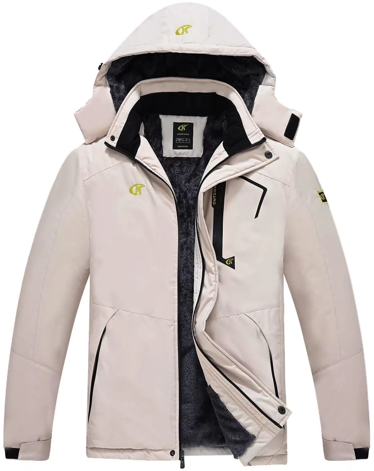 QPNGRP Mens Waterproof Ski Snowboard Jacket Winter Windproof Snow Coat