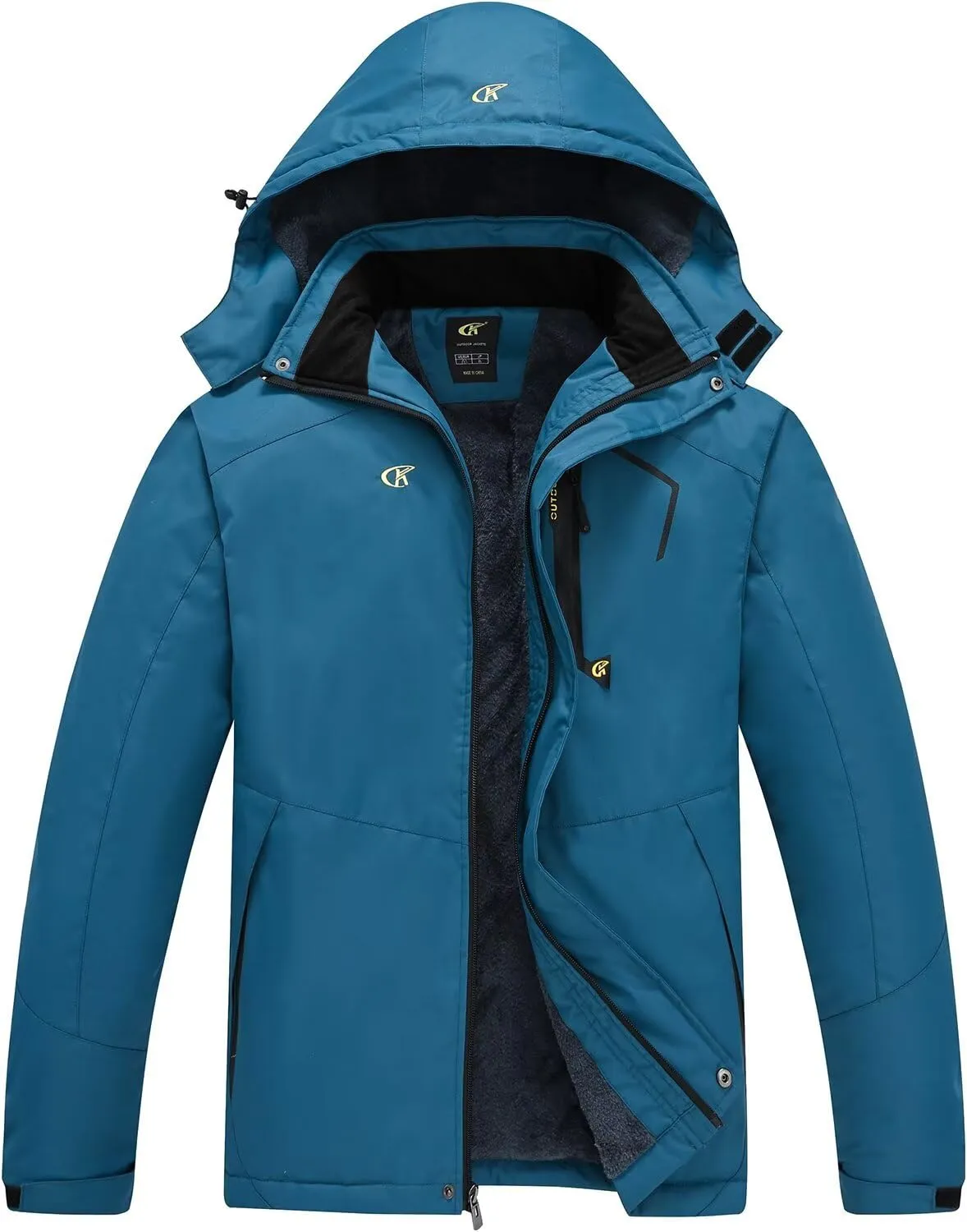 QPNGRP Mens Waterproof Ski Snowboard Jacket Winter Windproof Snow Coat