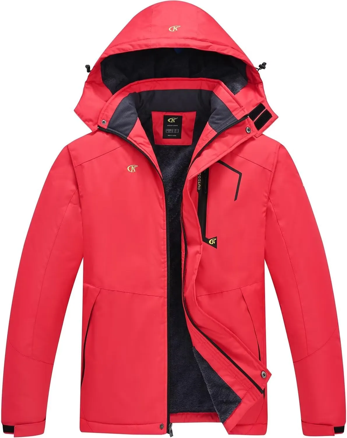 QPNGRP Mens Waterproof Ski Snowboard Jacket Winter Windproof Snow Coat