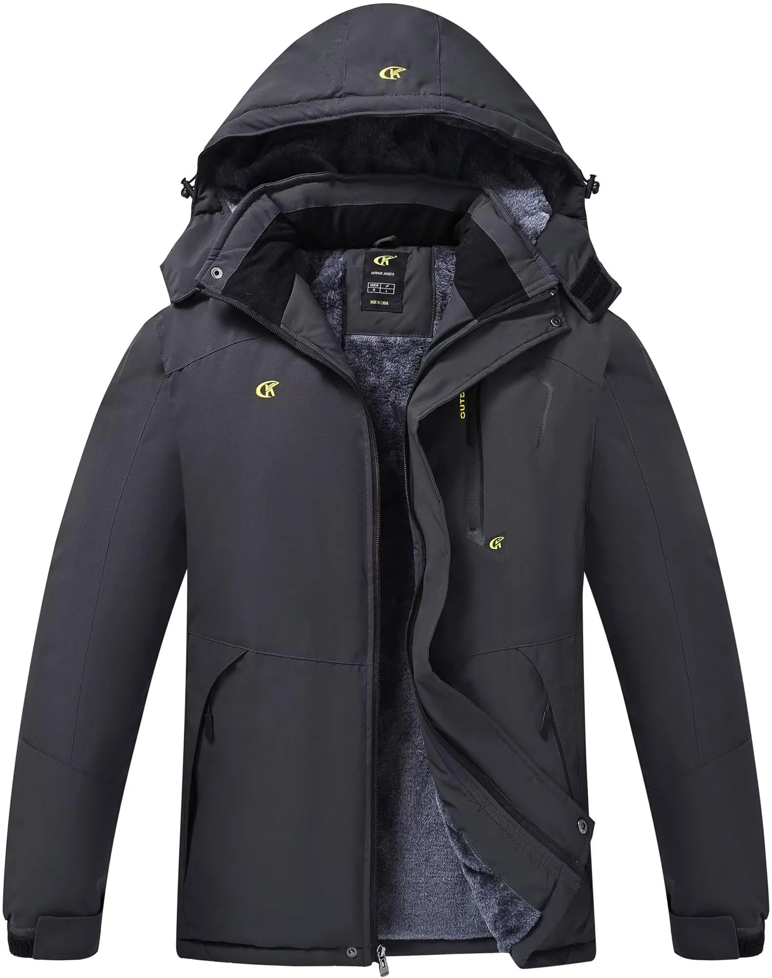 QPNGRP Mens Waterproof Ski Snowboard Jacket Winter Windproof Snow Coat