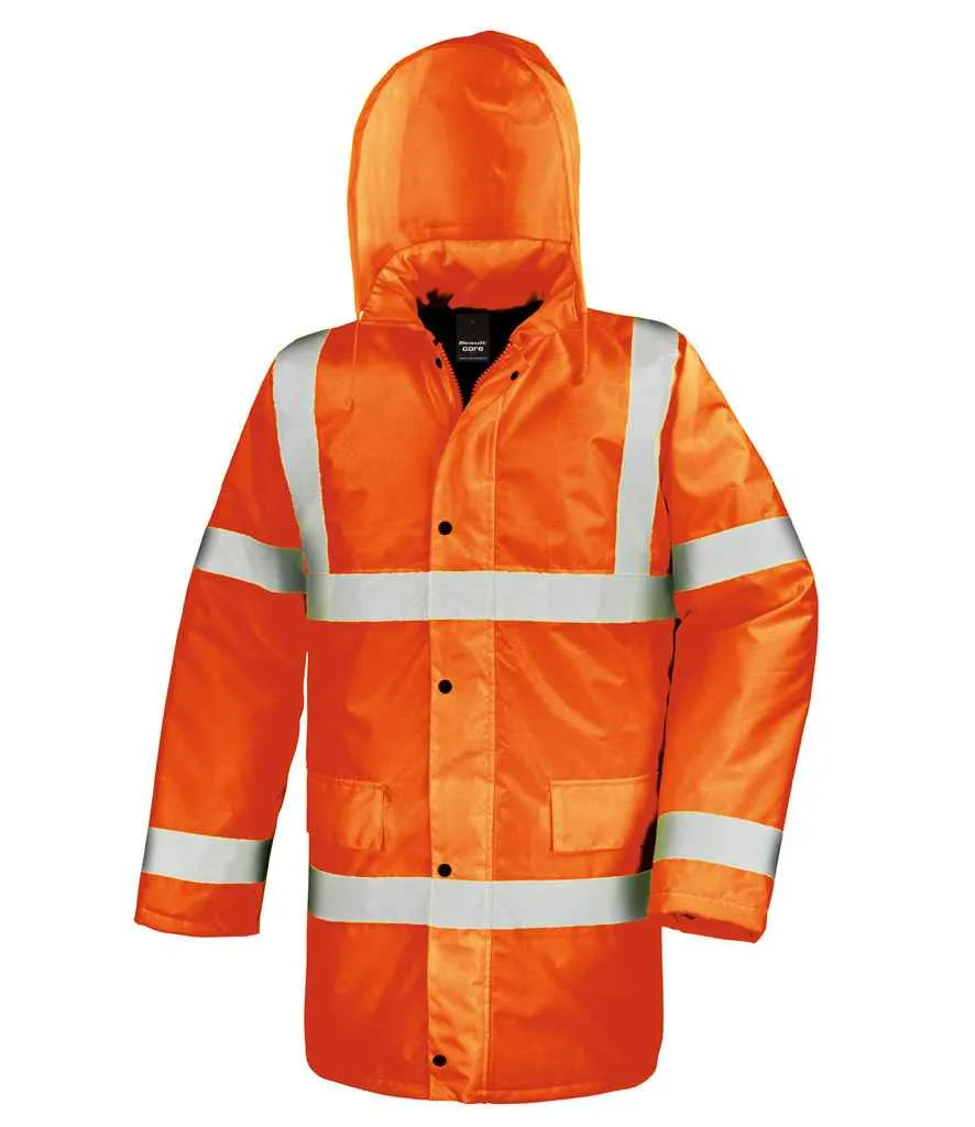 Result Core Hi-Vis Motorway Coat | Fluorescent Orange