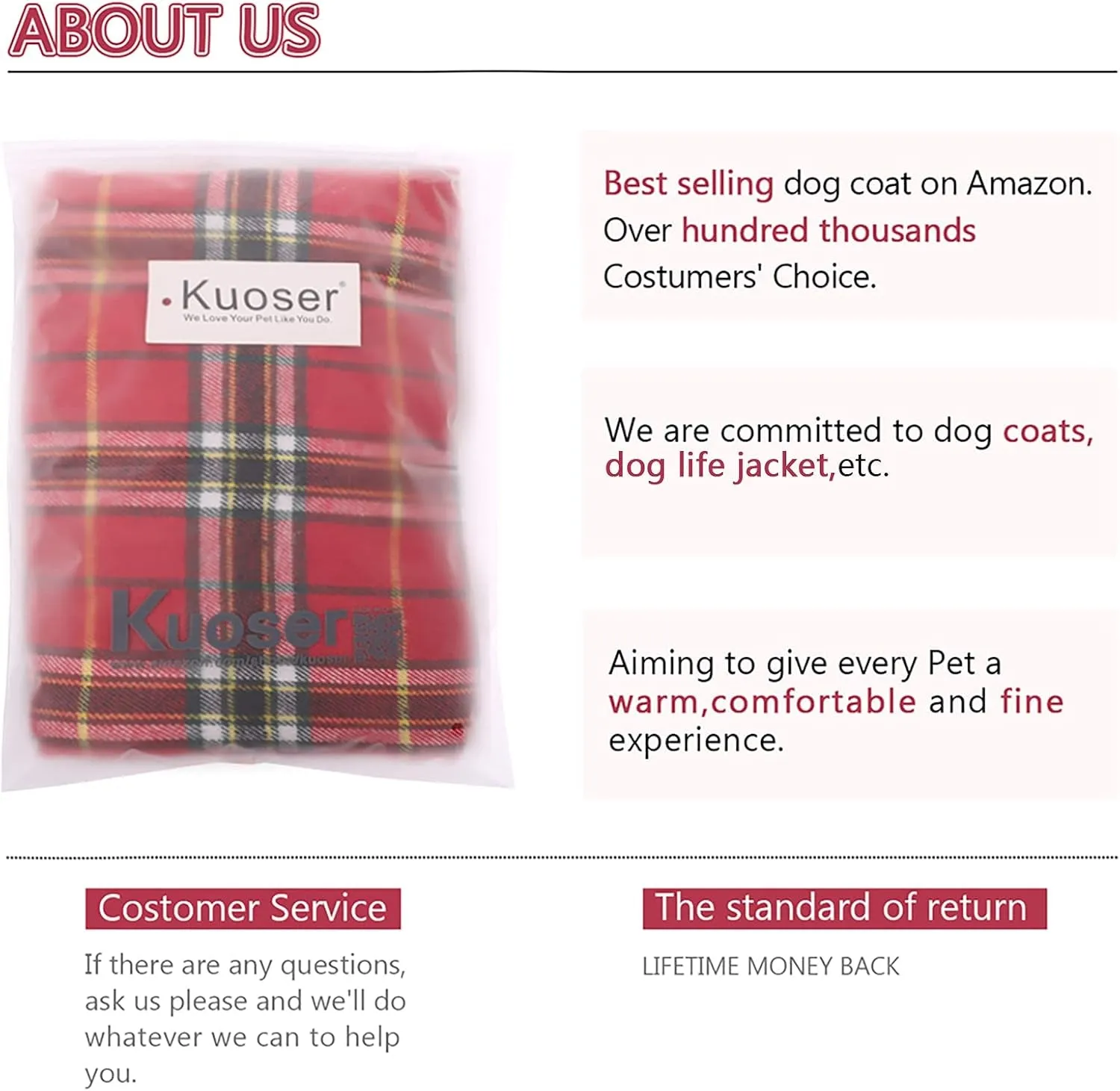 Reversible British Style Plaid Dog Winter Coat – Waterproof & Warm