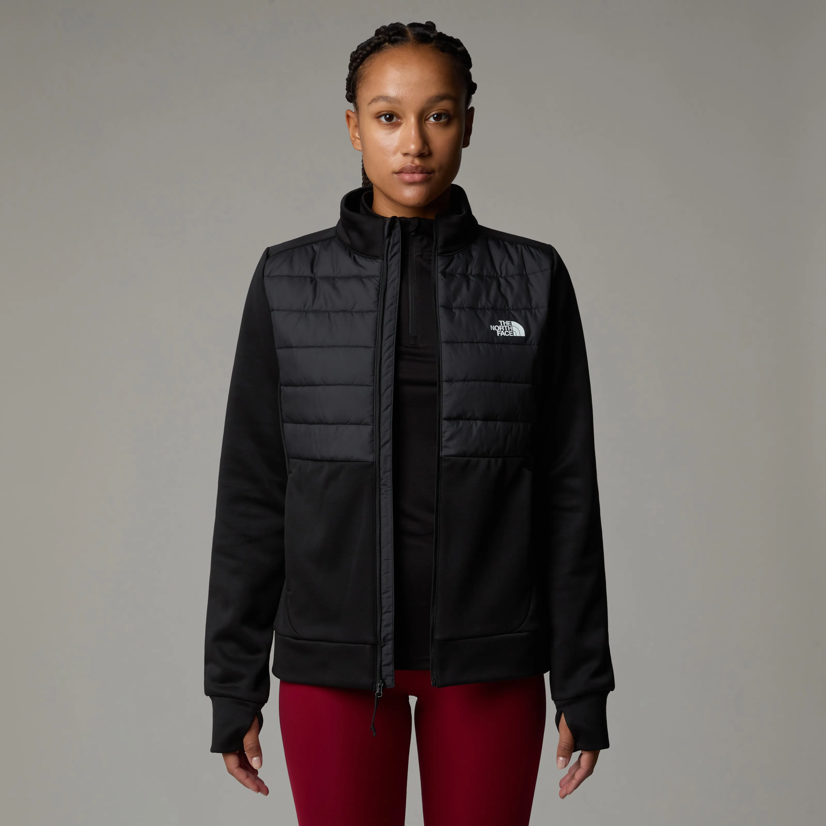 The North Face Women&#x27;s Reaxion Hybrid Jacket TNF Black/Asphalt Grey | Buy The North Face Women&#x27;s Reaxion Hybrid Jacket TNF Black/Asphalt Grey here | Outnorth