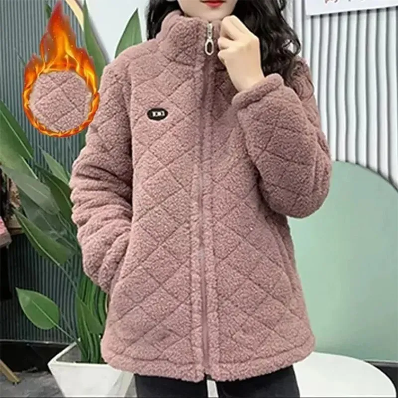 Winter Gift! Women’s Thick Faux Cashmere Thermal Coat
