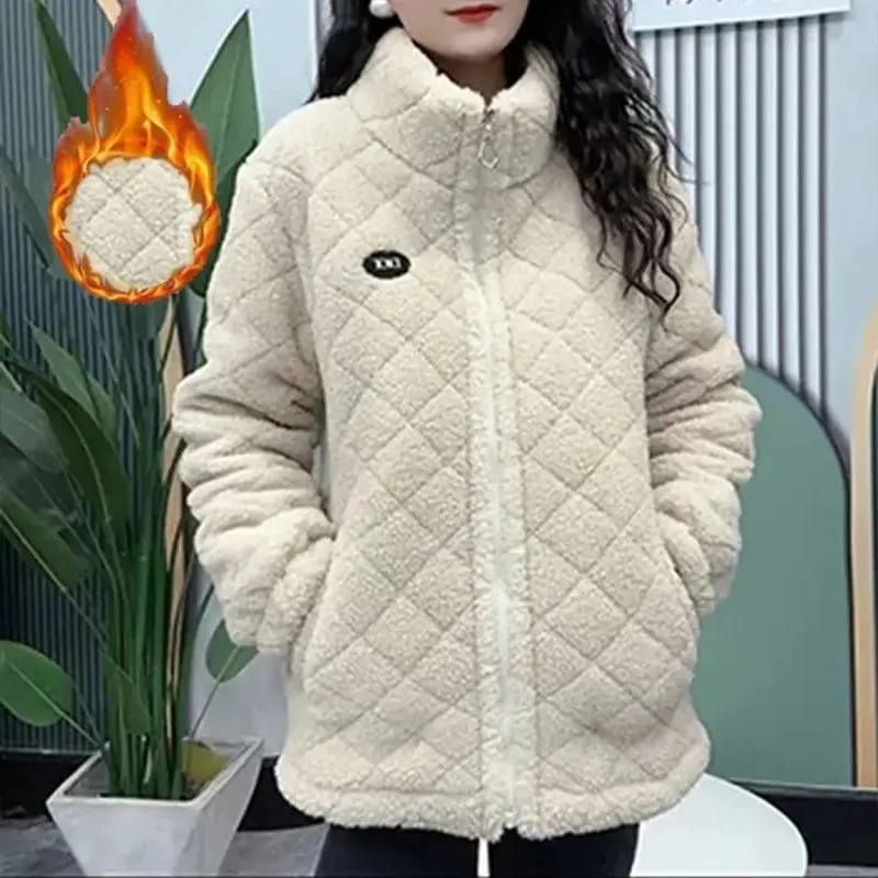 Winter Gift! Women’s Thick Faux Cashmere Thermal Coat